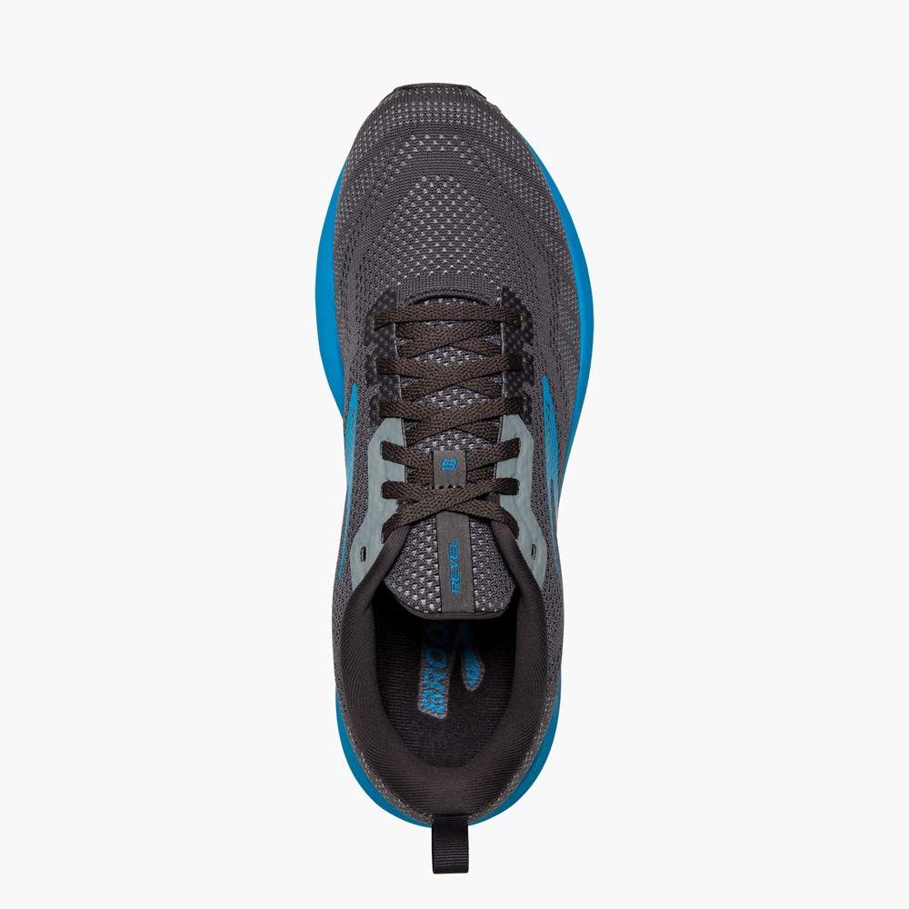 Chaussures Running Route Brooks Revel 6 Blanche Noir Homme | COP-0862572